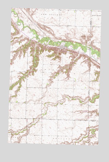 Sawyer, ND USGS Topographic Map