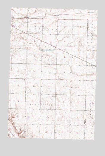 Sawyer NE, ND USGS Topographic Map