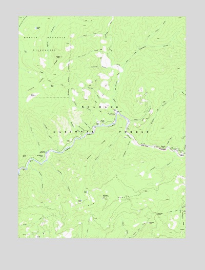 Sawyers Bar, CA USGS Topographic Map