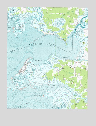 Saxis, VA USGS Topographic Map
