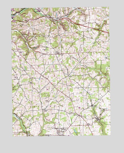 Saxonburg, PA USGS Topographic Map