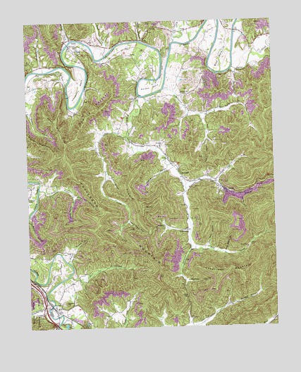 Saxton, KY USGS Topographic Map