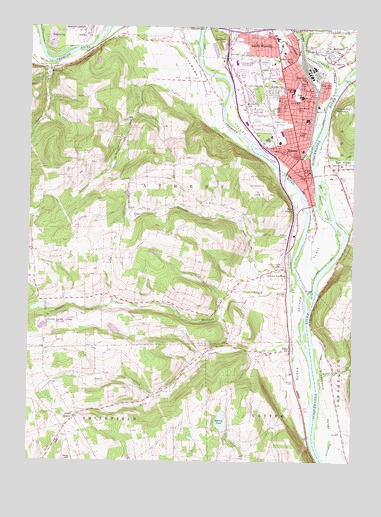 Sayre, PA USGS Topographic Map