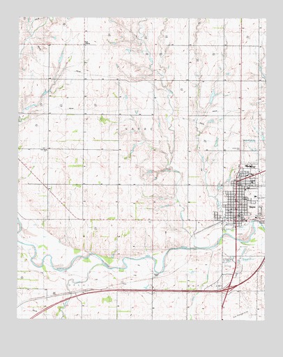 Sayre, OK USGS Topographic Map