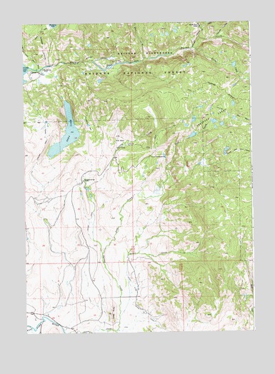 Scab Creek, WY USGS Topographic Map