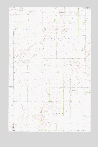 Bisbee South, ND USGS Topographic Map