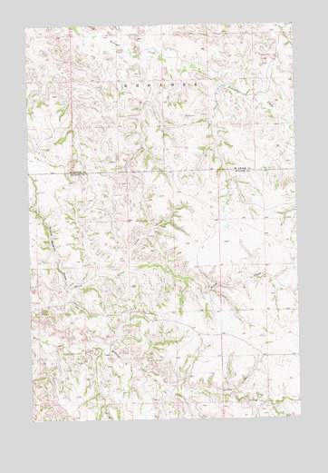 Scairt Woman Draw, ND USGS Topographic Map