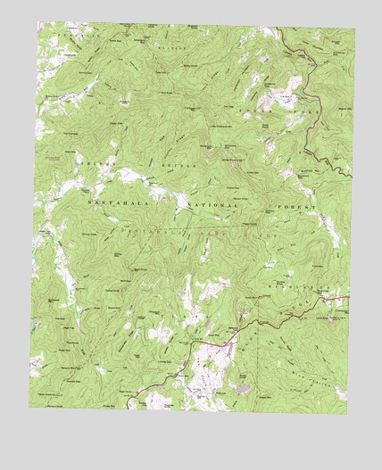 Scaly Mountain, NC USGS Topographic Map