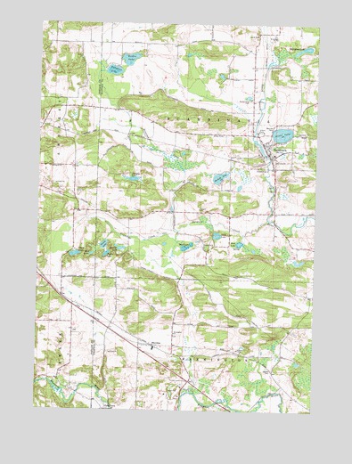 Scandinavia, WI USGS Topographic Map