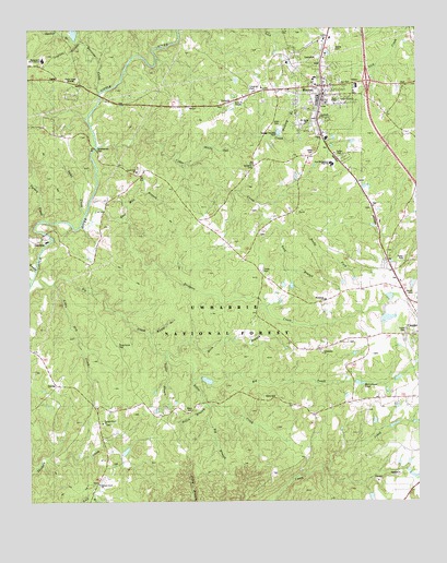 Biscoe, NC USGS Topographic Map