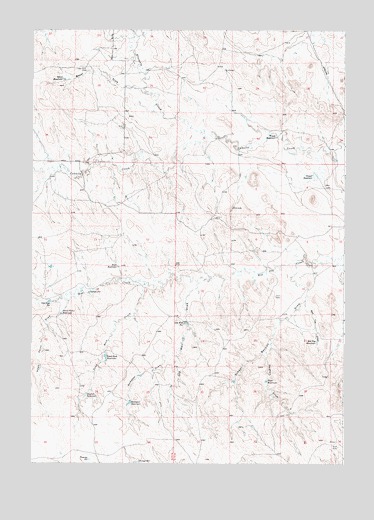 Scaper Reservoir, WY USGS Topographic Map