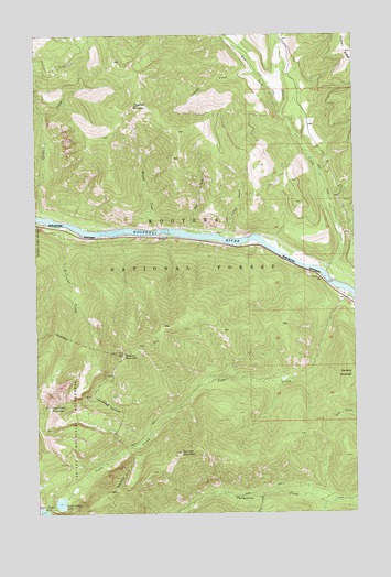 Scenery Mountain, MT USGS Topographic Map
