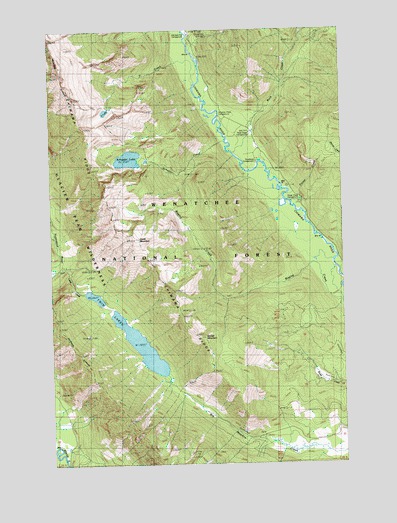 Schaefer Lake, WA USGS Topographic Map