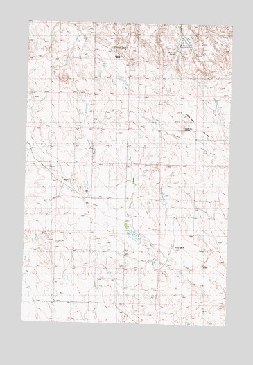 Biscuit Butte, MT USGS Topographic Map