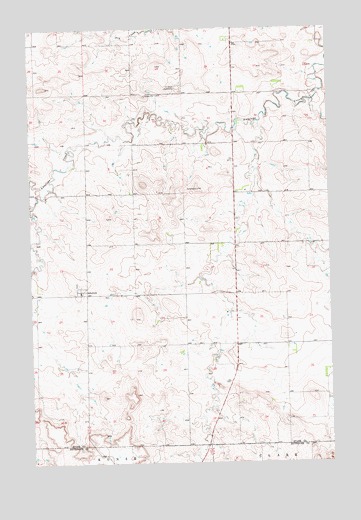 Schefield, ND USGS Topographic Map