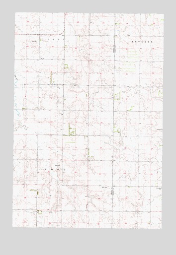 Schell Buttes NW, ND USGS Topographic Map