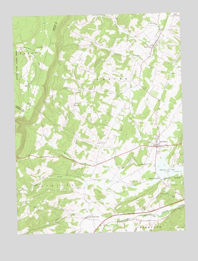 Schellsburg, PA USGS Topographic Map