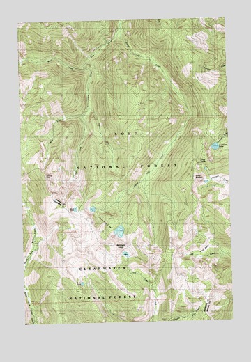 Schley Mountain, MT USGS Topographic Map
