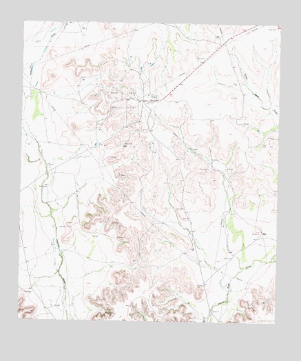 Schneeman Draw SW, TX USGS Topographic Map