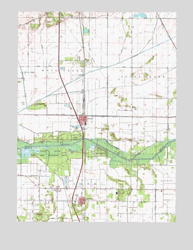 Schneider, IN USGS Topographic Map