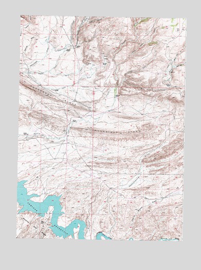 Schneider Ridge, WY USGS Topographic Map