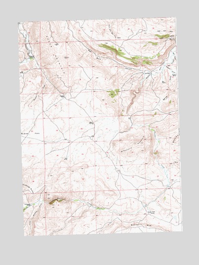 Schoettlin Mountain, WY USGS Topographic Map