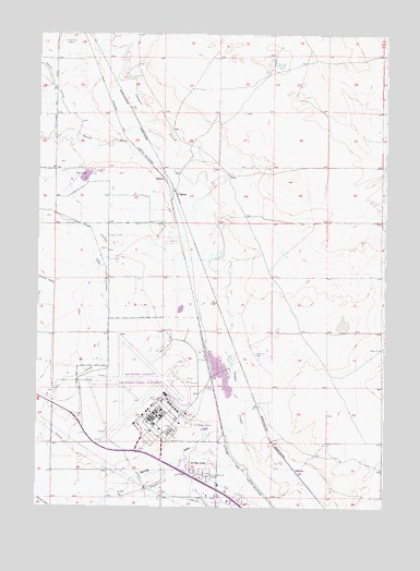 Bishop, WY USGS Topographic Map