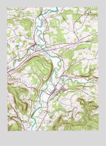 Schoharie, NY USGS Topographic Map