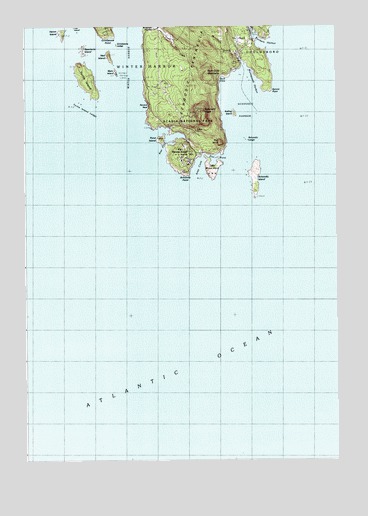 Schoodic Head, ME USGS Topographic Map