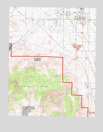 Bishop, CA USGS Topographic Map