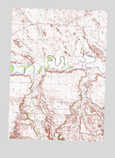 School Section Butte, SD USGS Topographic Map