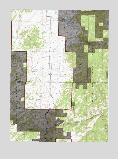 School Section Mountain, WY USGS Topographic Map