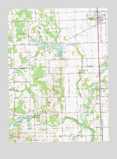 Schoolcraft, MI USGS Topographic Map