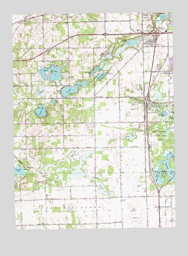 Schoolcraft NW, MI USGS Topographic Map