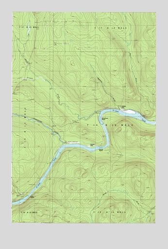 Schoolhouse Rapids, ME USGS Topographic Map