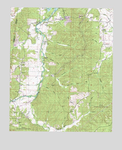 Bishop, AL USGS Topographic Map
