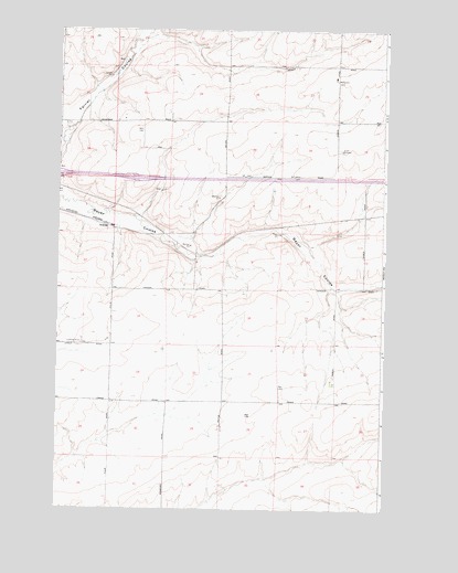 Schrag, WA USGS Topographic Map