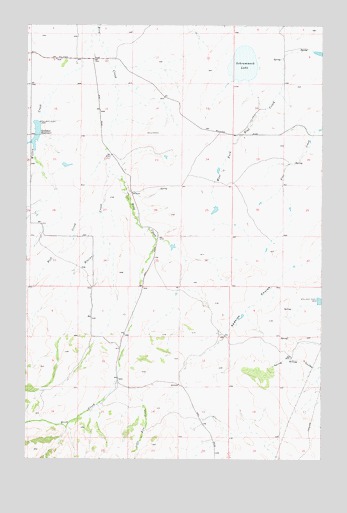 Schrammeck Lake, MT USGS Topographic Map