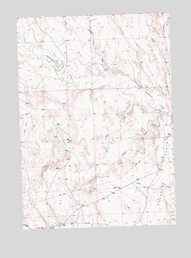 Schuster Flats, WY USGS Topographic Map