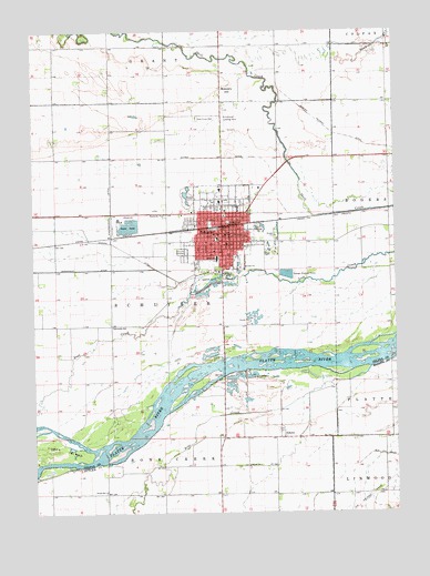 Schuyler, NE USGS Topographic Map