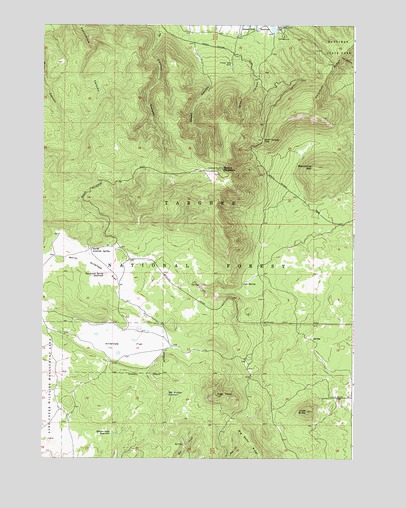 Bishop Mountain, ID USGS Topographic Map