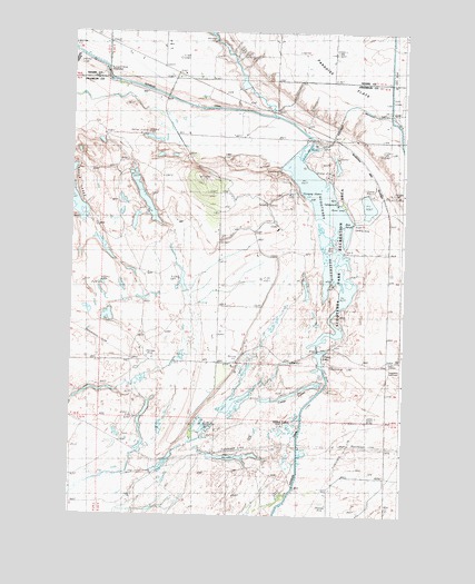 Scooteney Reservoir, WA USGS Topographic Map