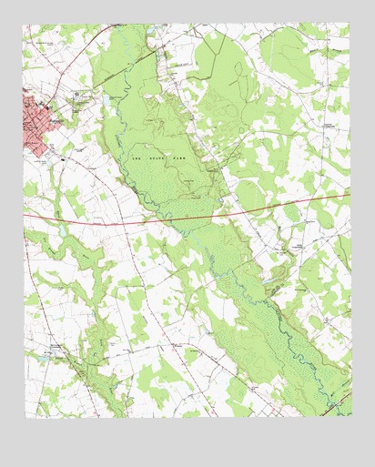 Bishopville East, SC USGS Topographic Map