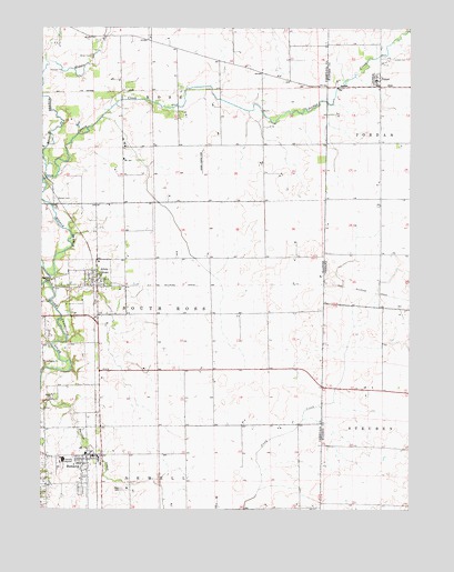 Bismarck, IL USGS Topographic Map