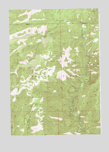 Scott Creek, ID USGS Topographic Map