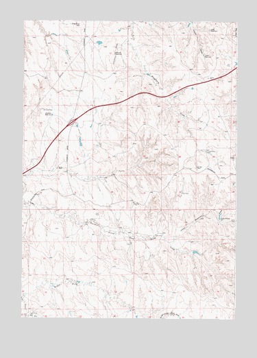 Scott Dam, WY USGS Topographic Map