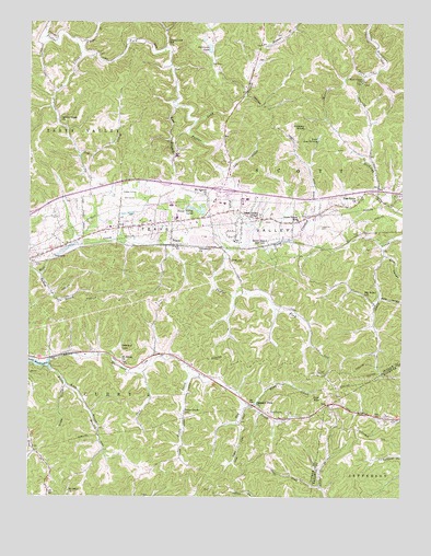 Scott Depot, WV USGS Topographic Map