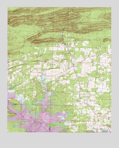 Bismarck, AR USGS Topographic Map