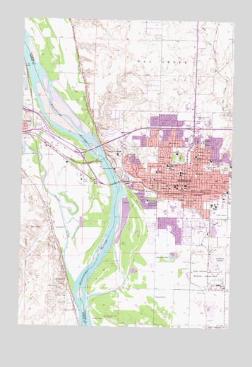 Bismarck, ND USGS Topographic Map