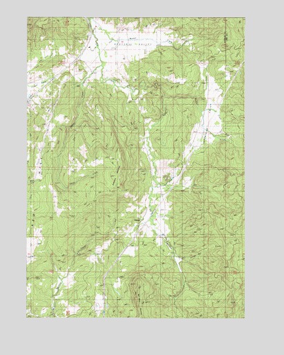 Scotts Valley, OR USGS Topographic Map